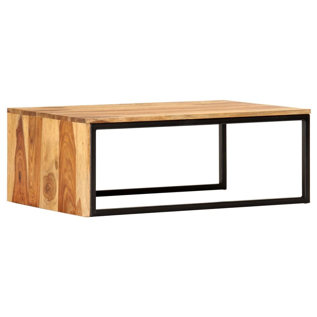 2 pcs Solid Sheesham Wood Nesting Tables T68861
