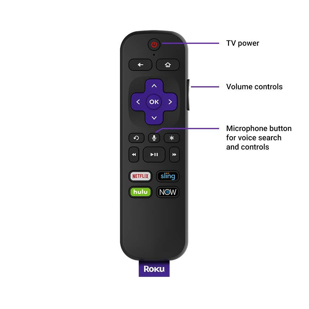 Black Streaming Stick with Voice Remote M721730