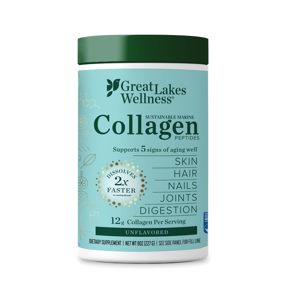 Marine Collagen Peptides Unflavored 8 oz A3675
