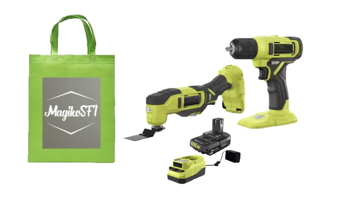 18V Cordless Combo Kit Multi-Tool 3/8" Drill Driver F66084