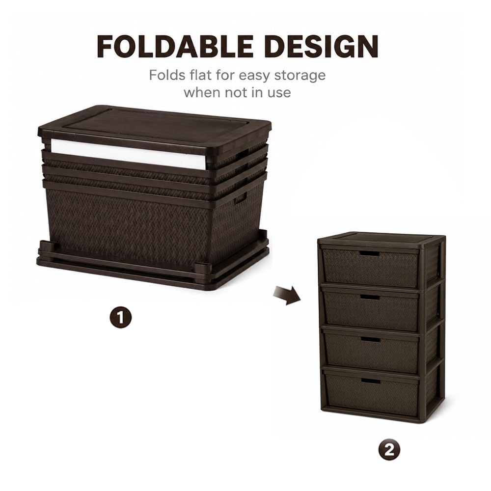 4 Drawer Plastic Storage Organizer R717127