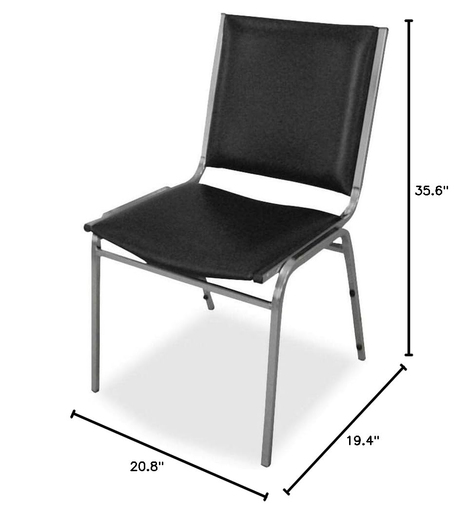 Black Armless Stacking Chairs K3619