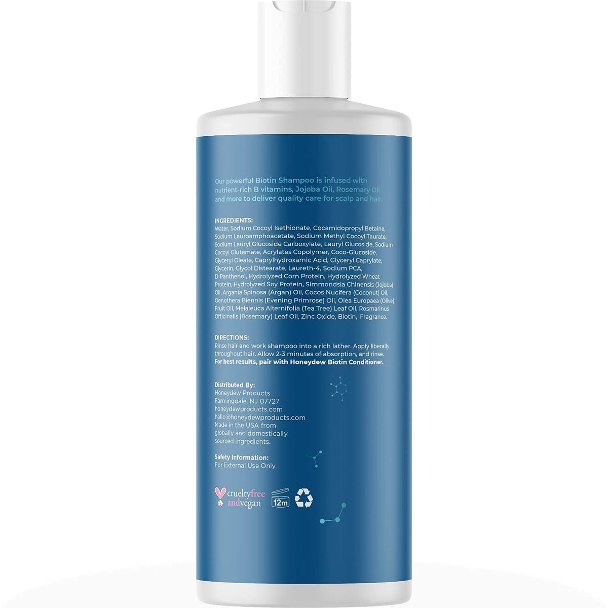 Biotin Shampoo and Conditioner Set Sulfate Paraben Silicone Free A357847