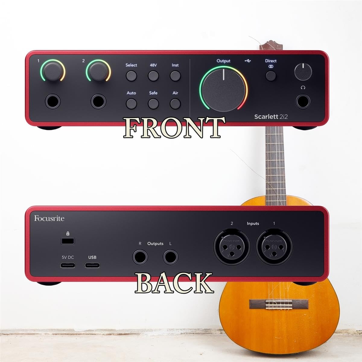 USB Audio Interface with Headphones and Microphone Cable B96863