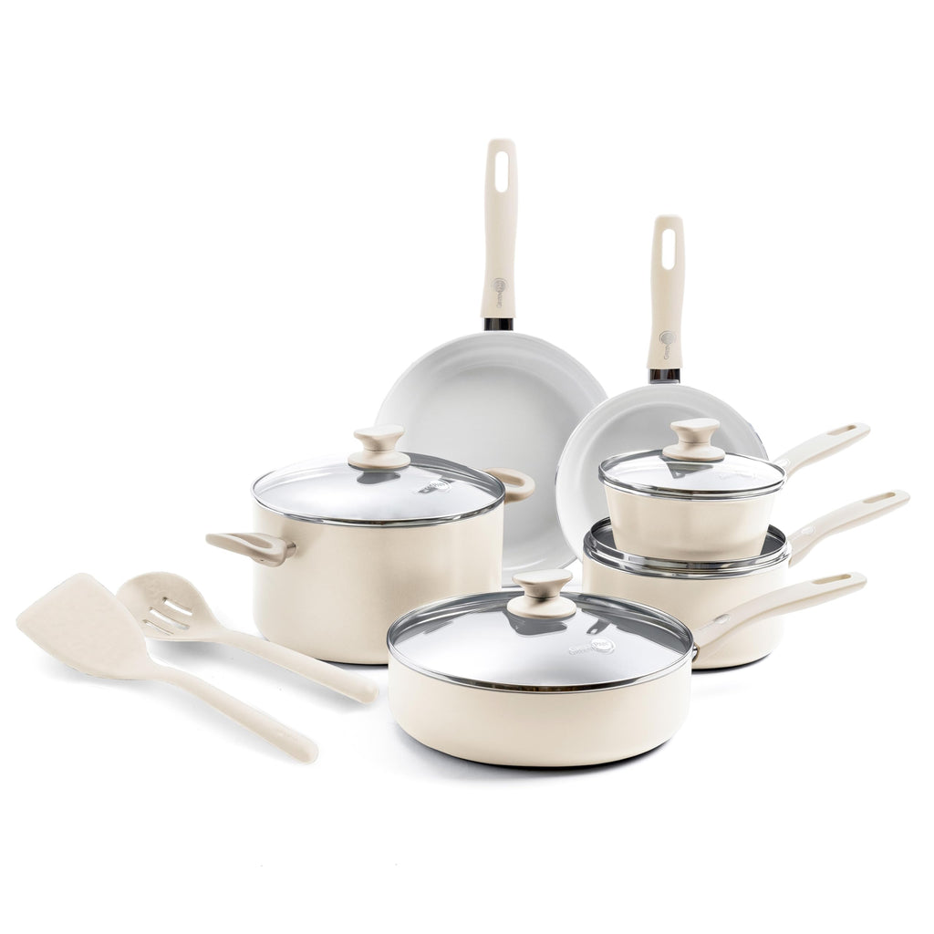 12 Piece Ceramic Nonstick Cookware Set A3296