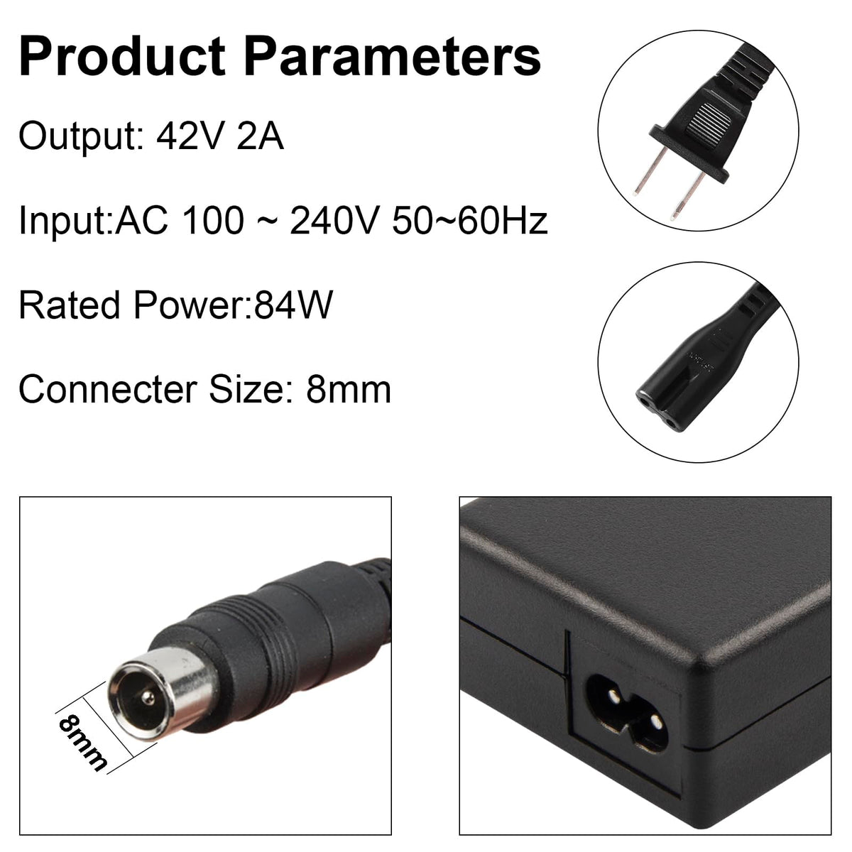 42V 2A Charger for 36V Li-ion Battery B16191