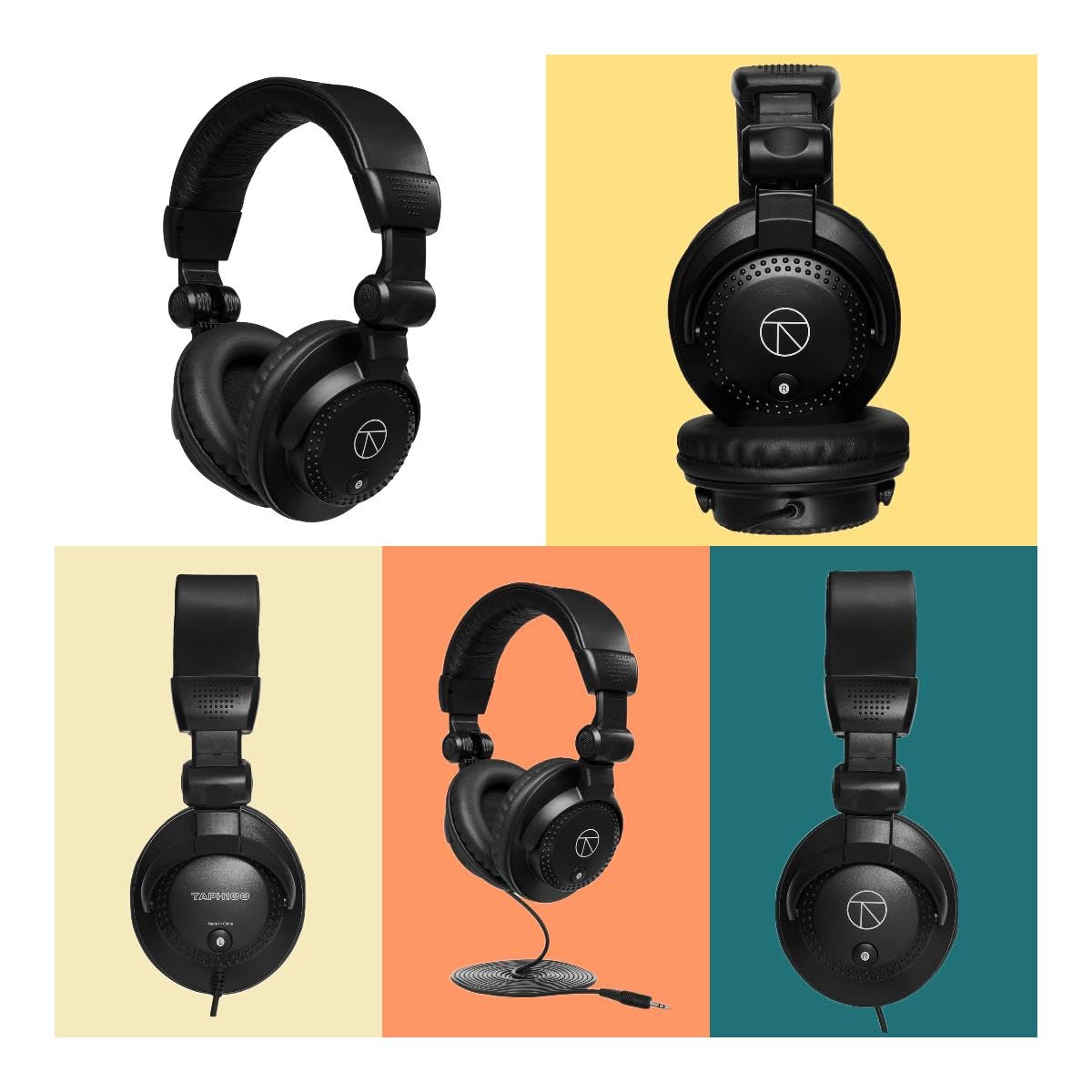 USB Audio Interface with Headphones and Microphone Cable B96863