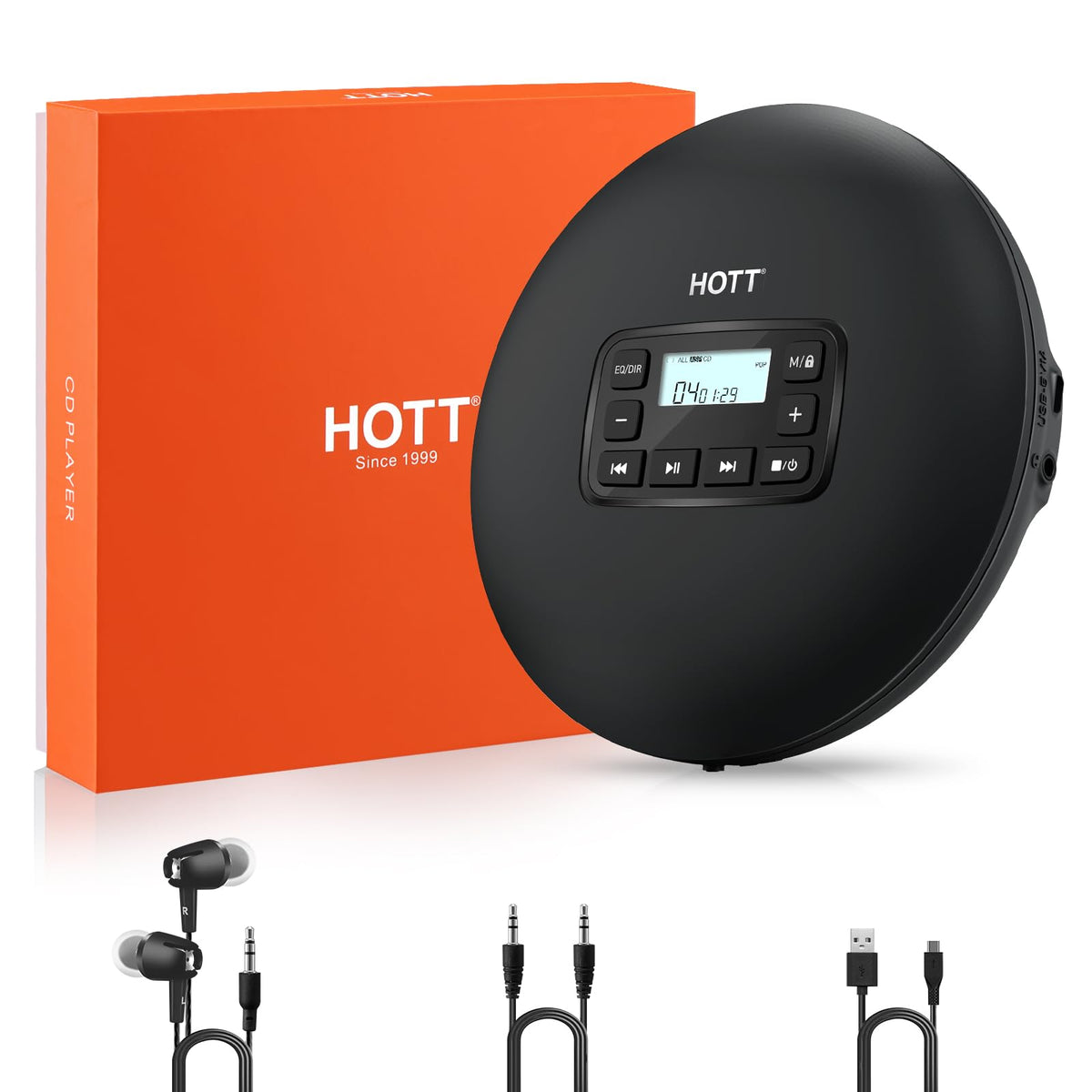 Portable CD Player with Anti-Skip Protection J92836