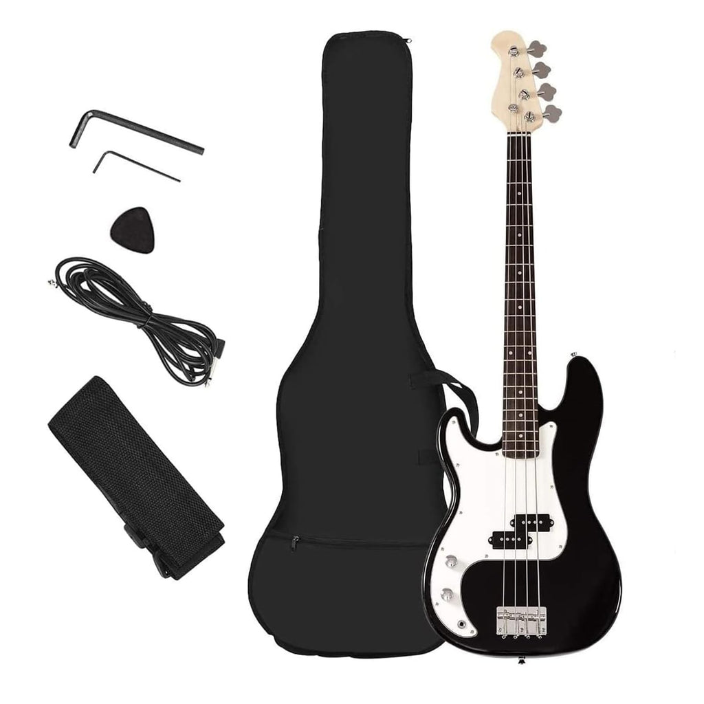 Full Size 4 String Electric Bass Guitar with Bag P341