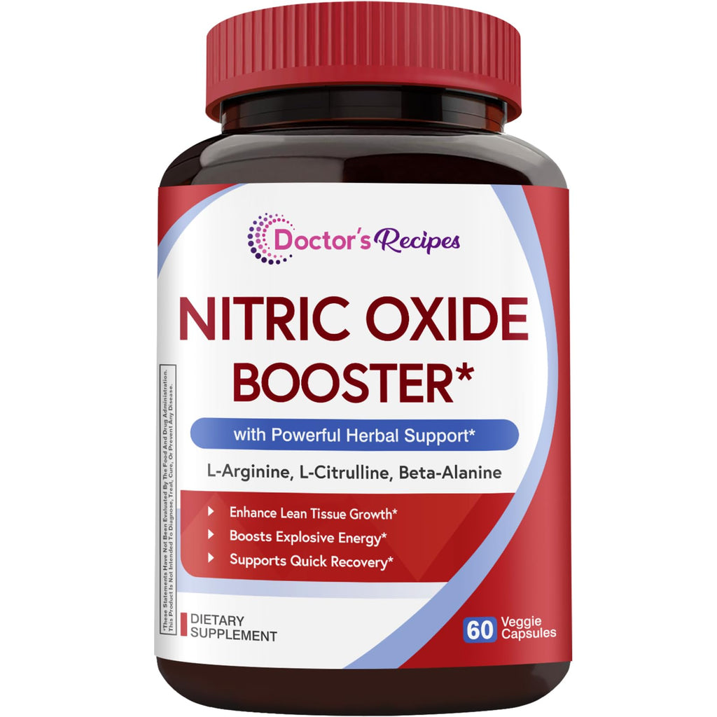 Nitric Oxide Booster 1380 mg 60 Vegan Caps E4992
