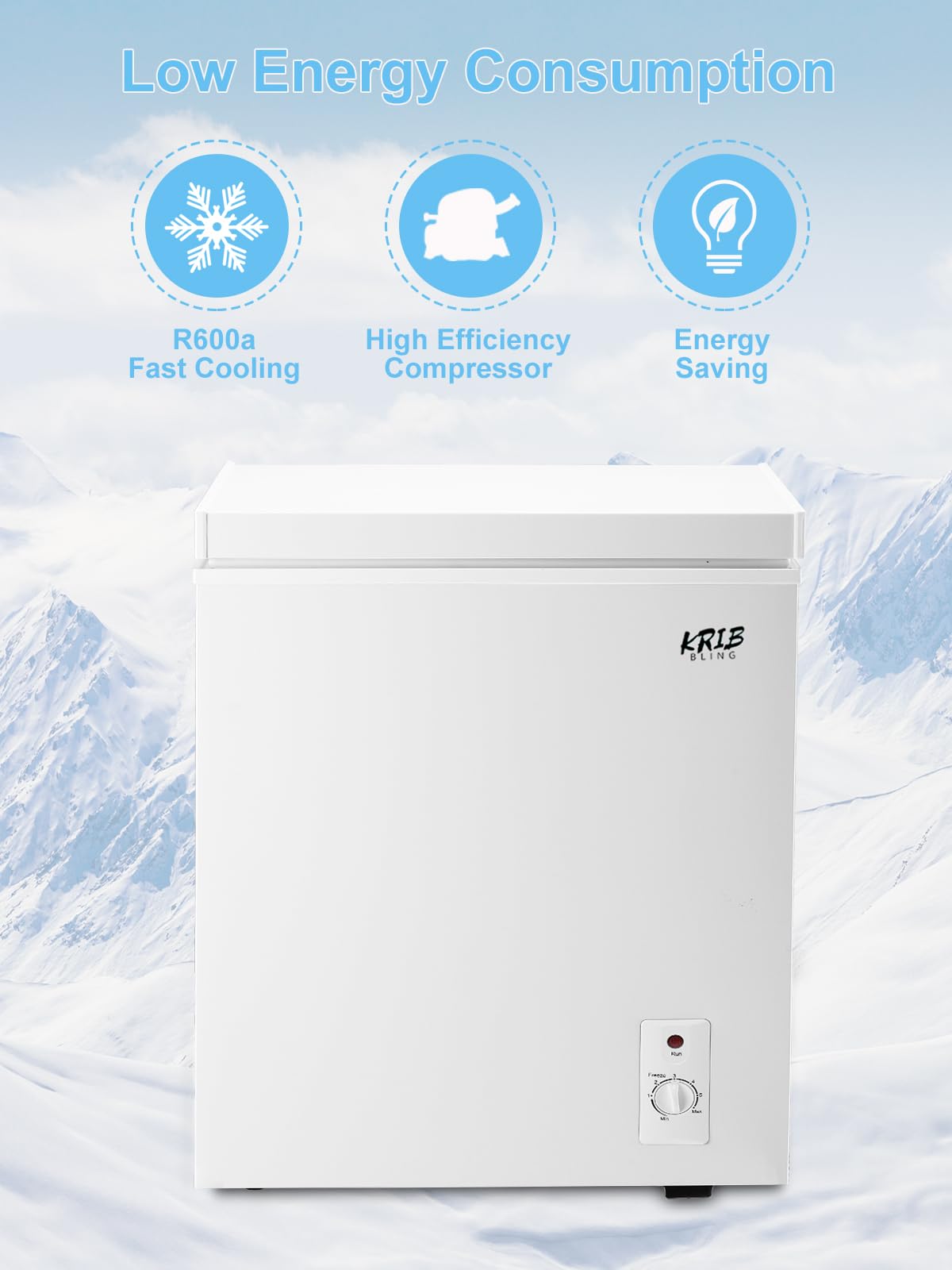 White 5.0 cu.ft Chest Freezer M715196