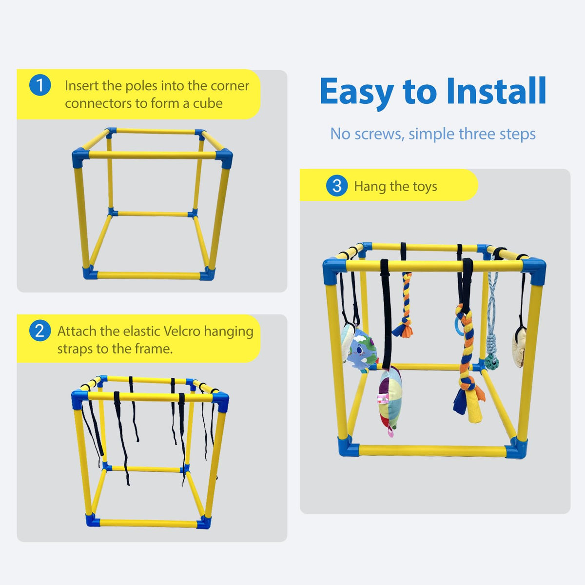Puppy Play Gym with 8 Hanging Toys V10890