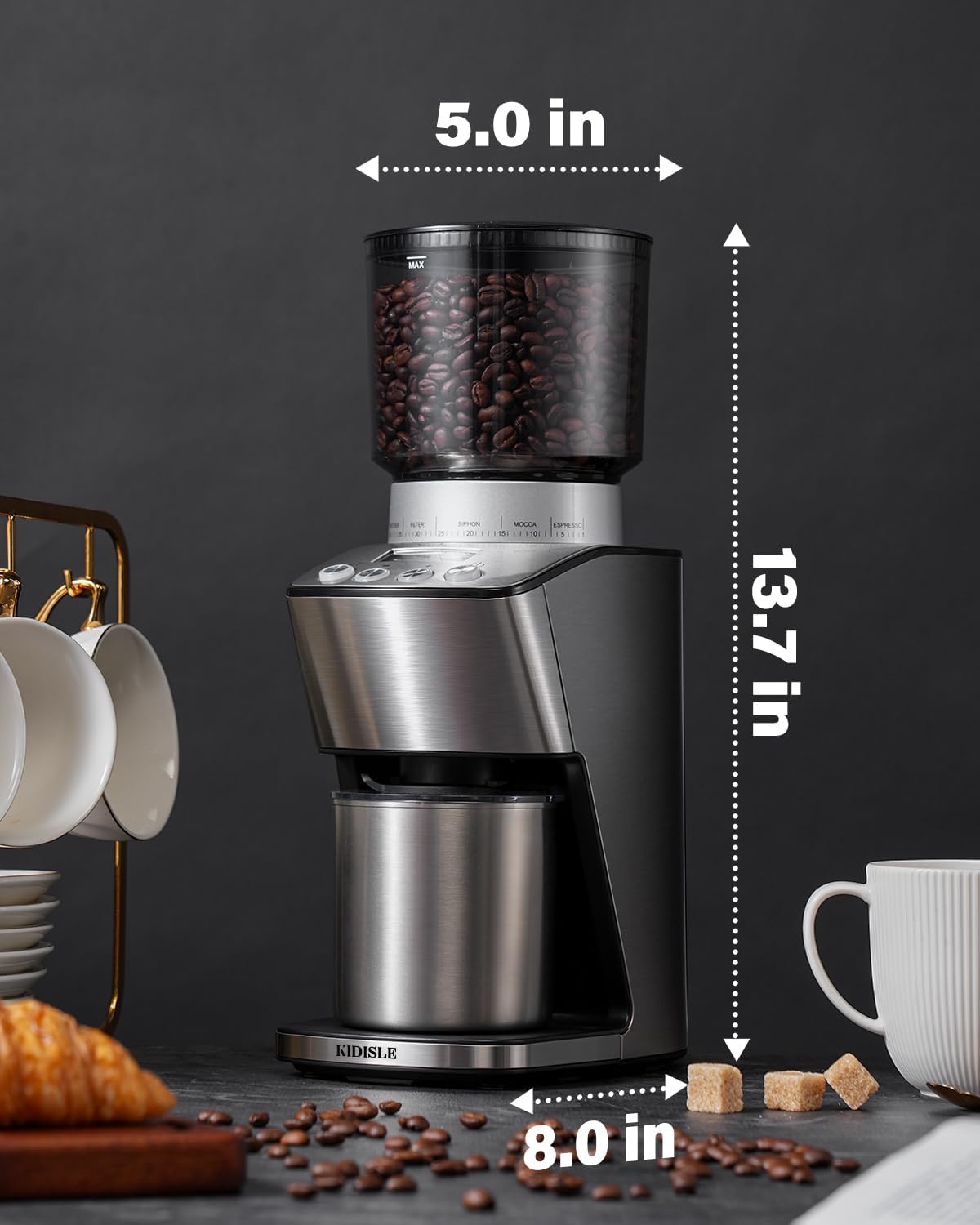 Electric Conical Burr Coffee Grinder with 51 Grind Settings L54837
