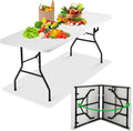 White 6FT Folding Table H2736