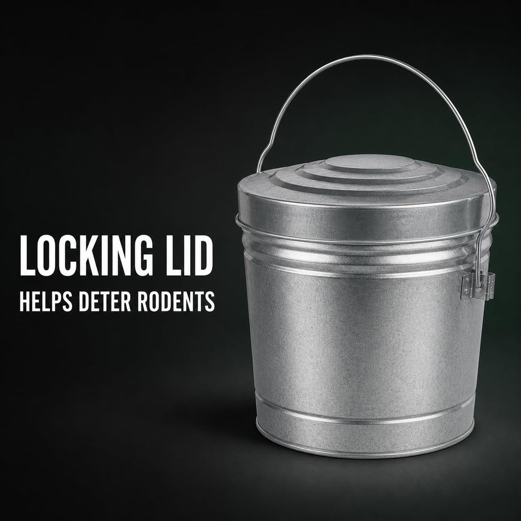 6 Gallon Steel Locking Can with Wire Handle O846