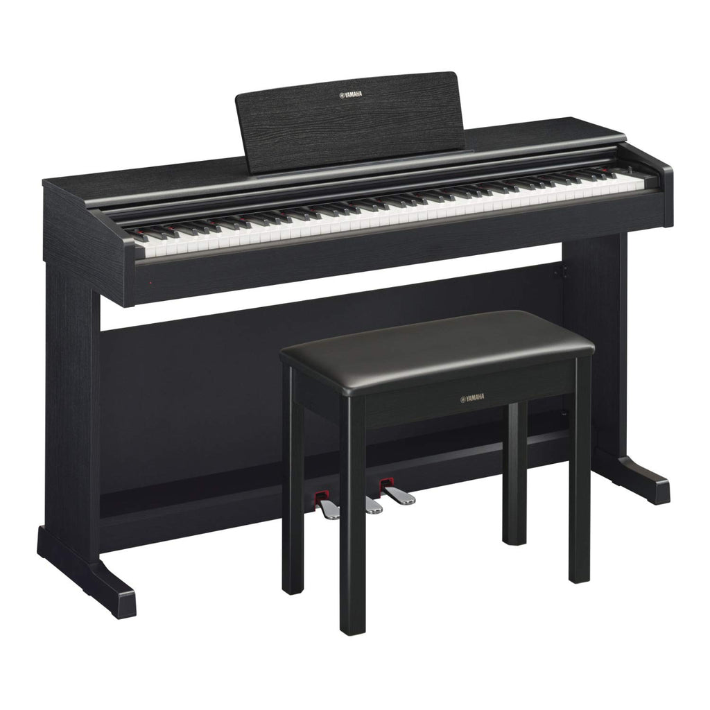 Black Digital Console Piano with Bench O70019