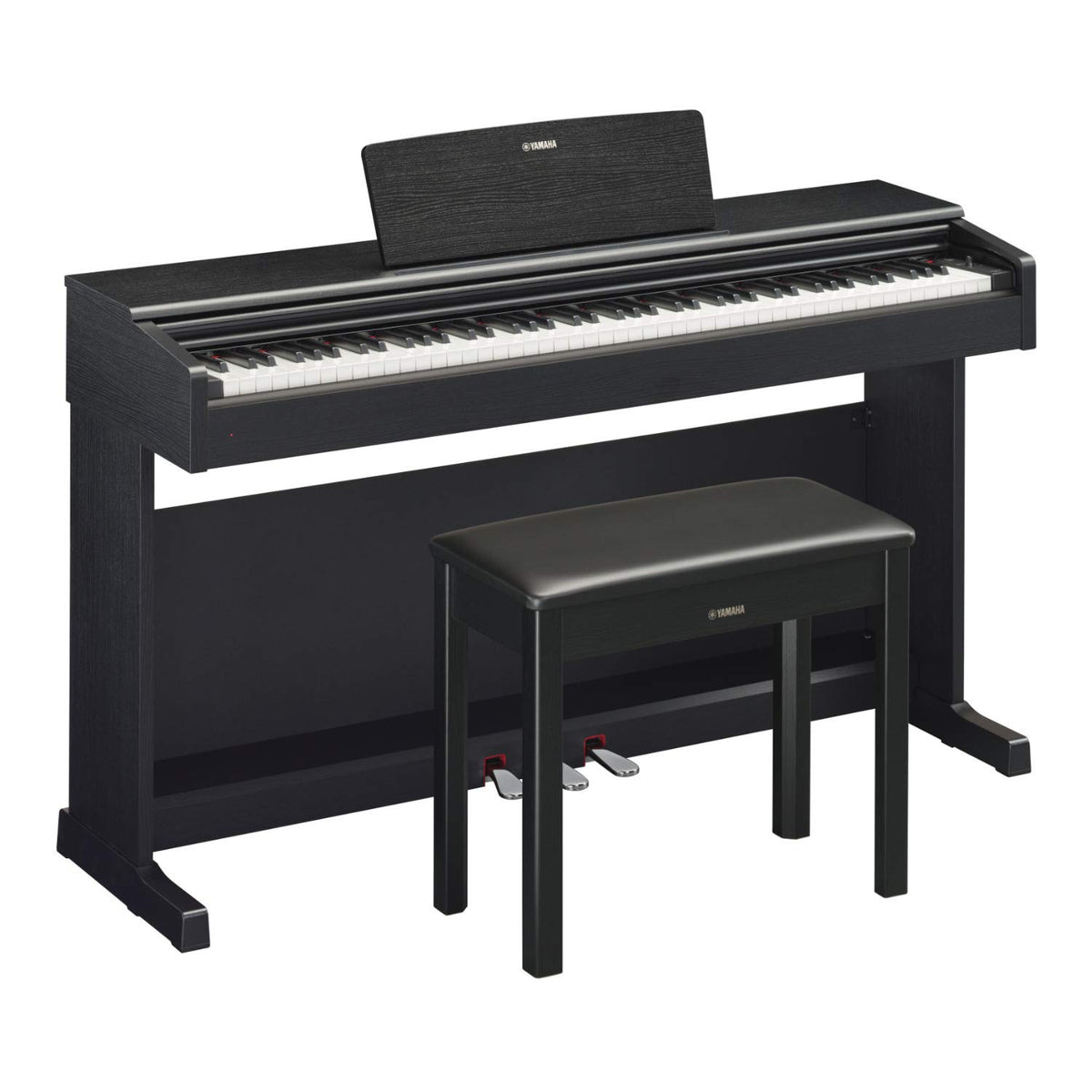 Black Digital Console Piano with Bench O70019
