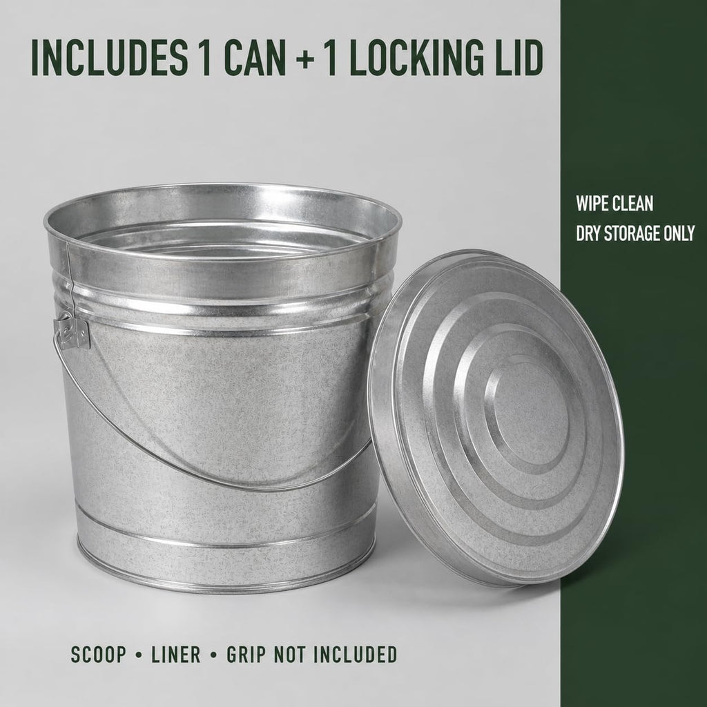 6 Gallon Steel Locking Can with Wire Handle O846