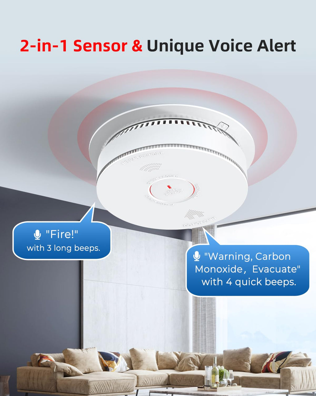 Smoke & CO Detector U168