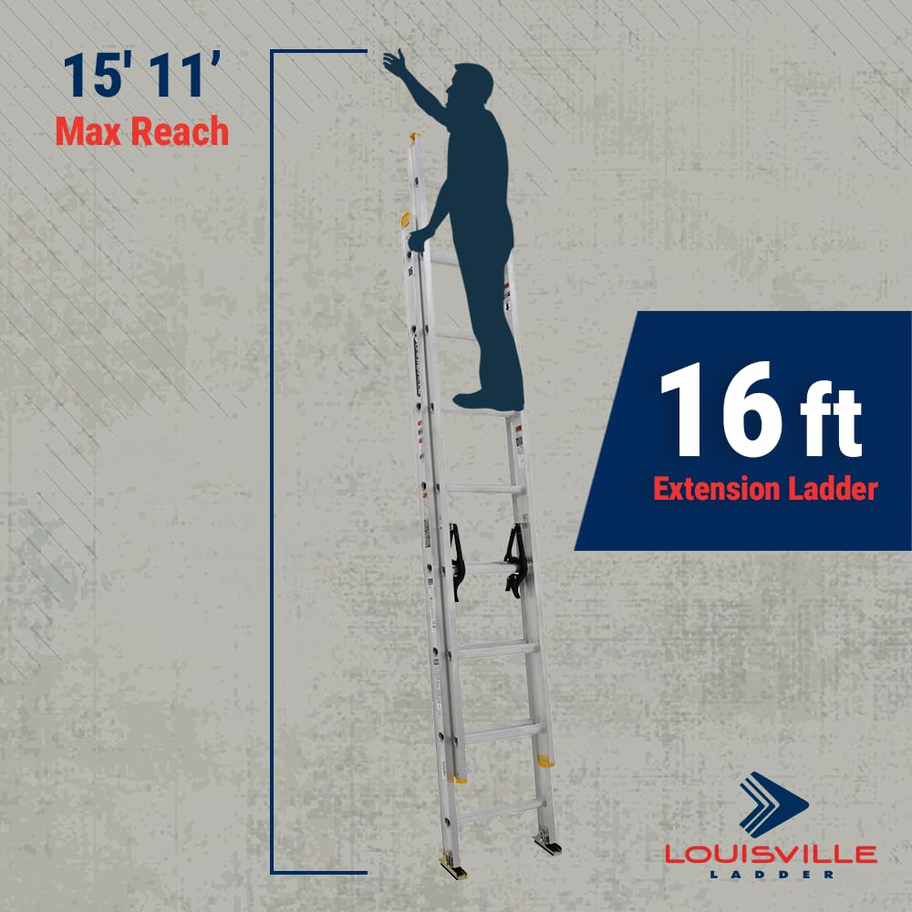 16 ft Aluminum Extension Ladder W291