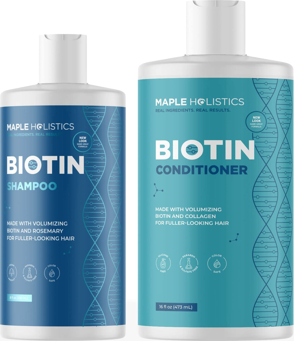 Biotin Shampoo and Conditioner Set Sulfate Paraben Silicone Free A357847