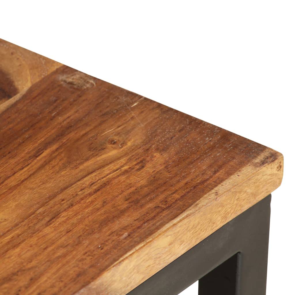2 pcs Solid Sheesham Wood Nesting Tables T68861