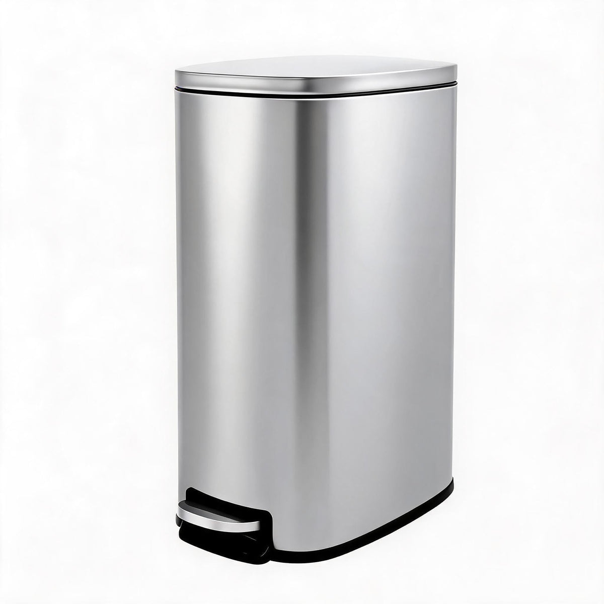 Stainless Steel Vertical Arc Trash Can 50L N6717