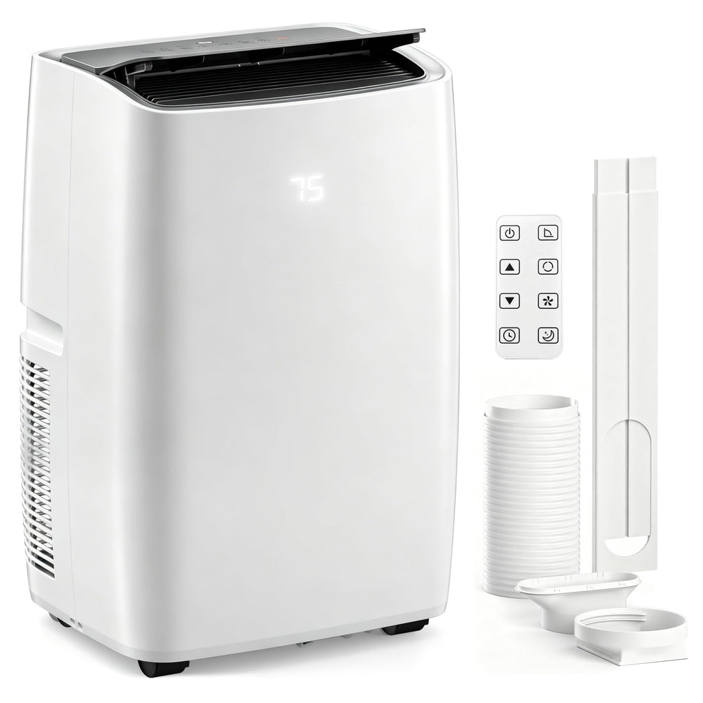 14000 BTU 5-in-1 Portable Air Conditioner with Remote Control and Window Kit M37827