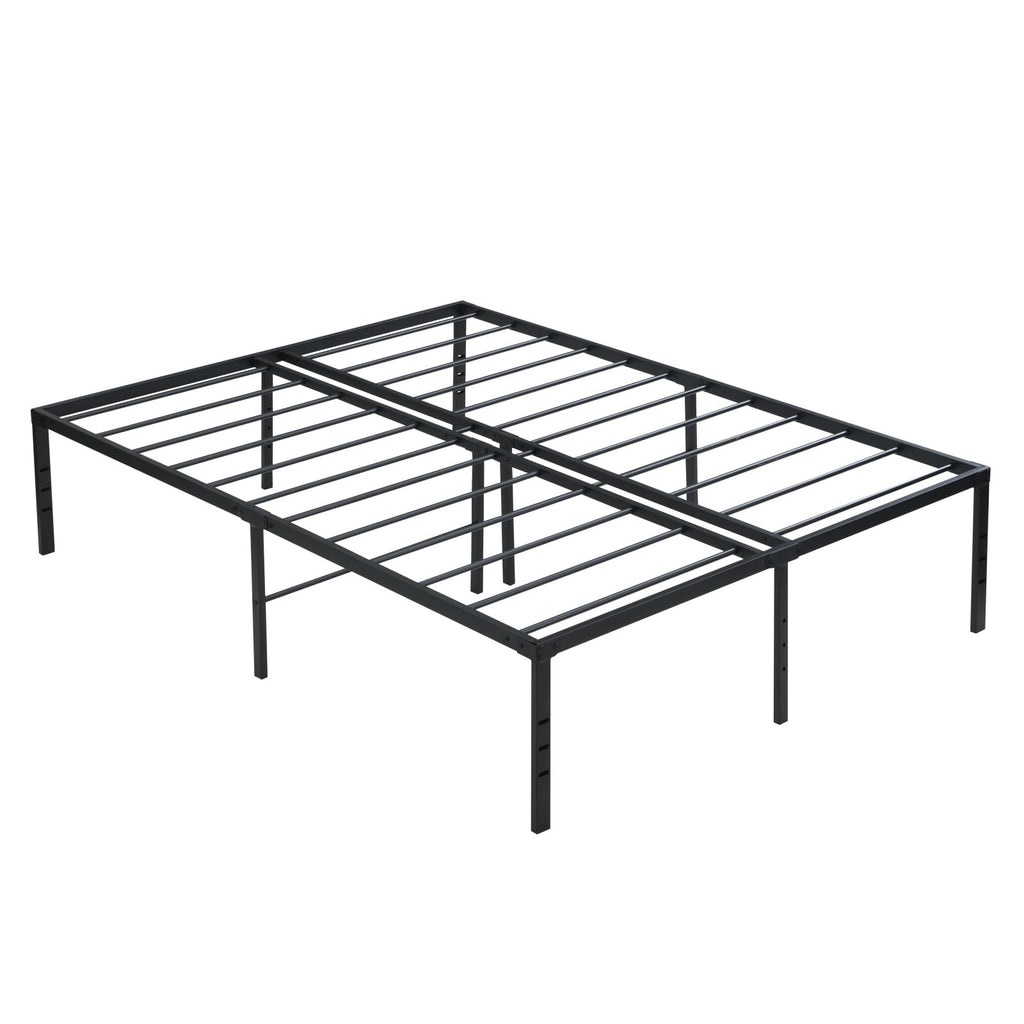 Black Queen Metal Platform Bed Frame G1015
