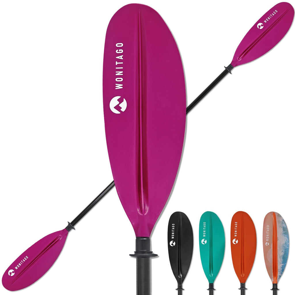 Adjustable Fiberglass Shaft PP Blade Kayak Paddle B226890