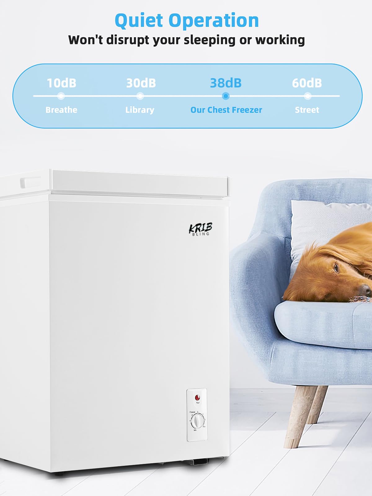 White 5.0 cu.ft Chest Freezer M715196