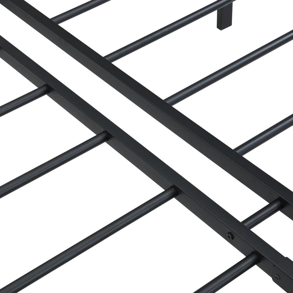 Black Queen Metal Platform Bed Frame G1015