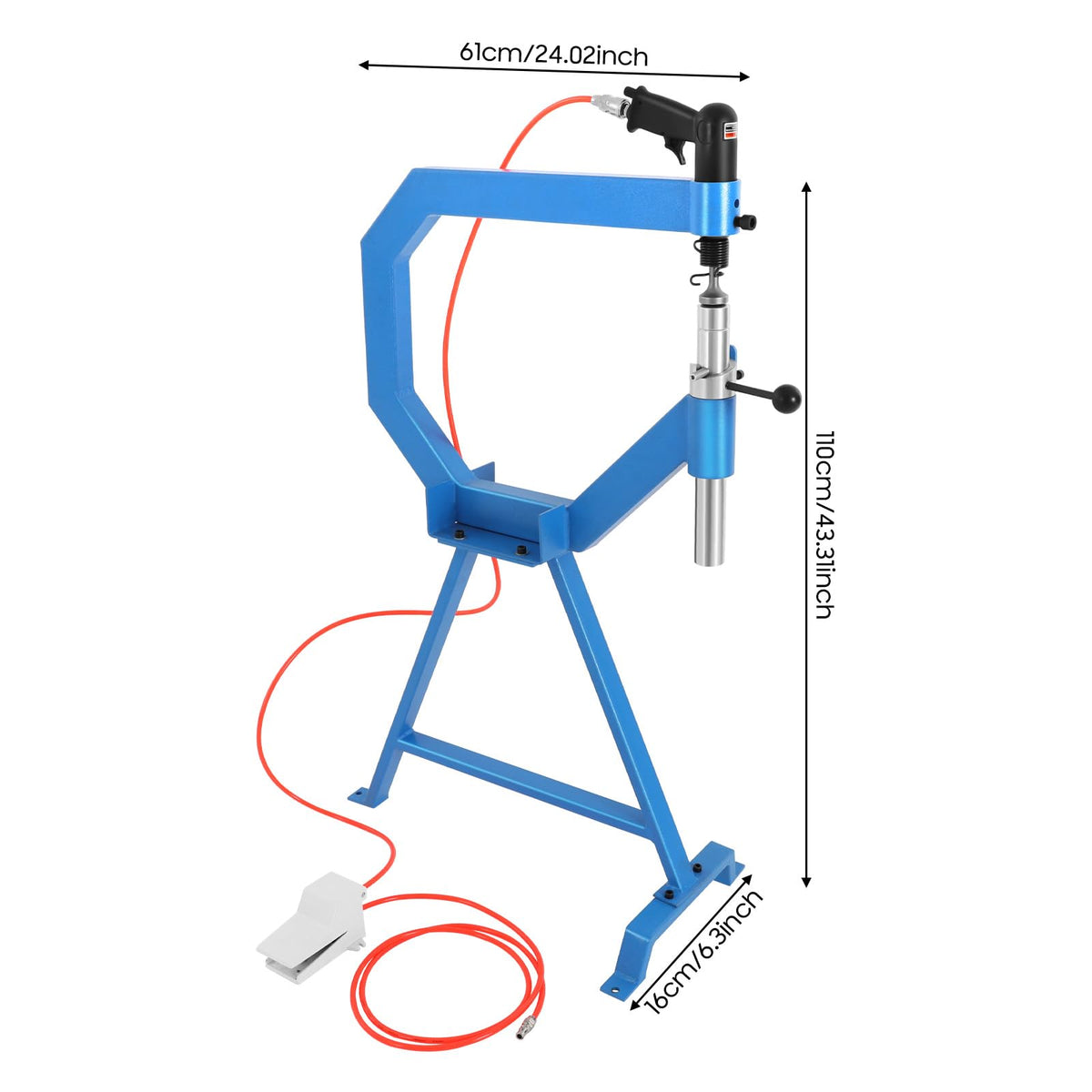Pneumatic Planishing Hammer Sheet Metal Shaping Machine with Cast-Iron Stand U37920