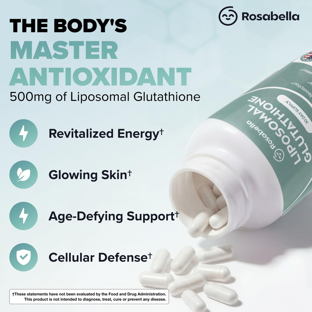500mg Glutathione Supplement 60 Capsules L1631