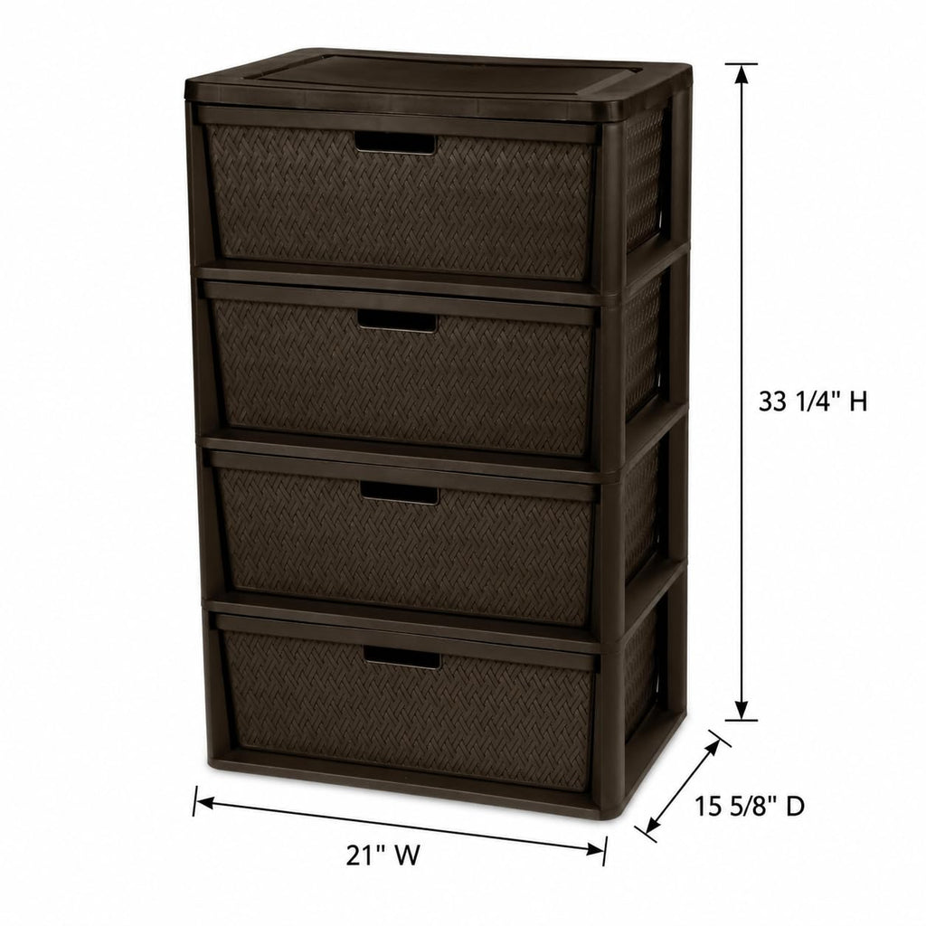 4 Drawer Plastic Storage Organizer R717127