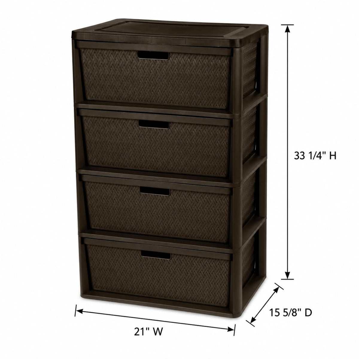 4 Drawer Plastic Storage Organizer R717127