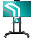 Mobile TV Stand on Wheels 32-75 Inch Black E15259