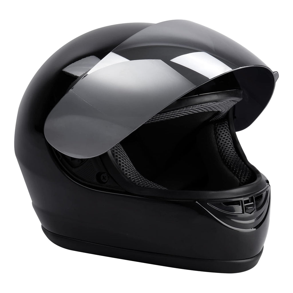 Gloss Black Full Face Motorcycle Helmet X75029