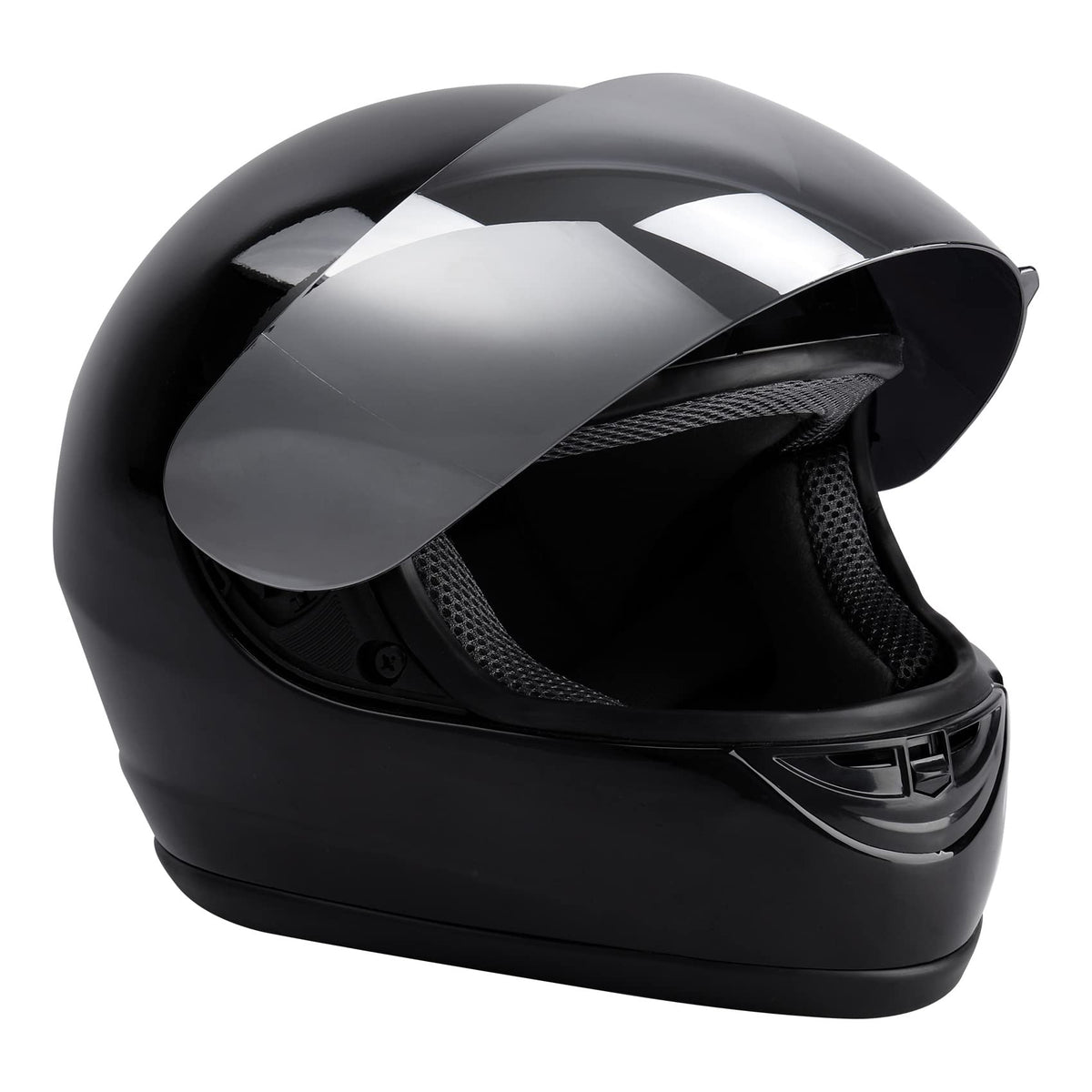 Gloss Black Full Face Motorcycle Helmet X75029