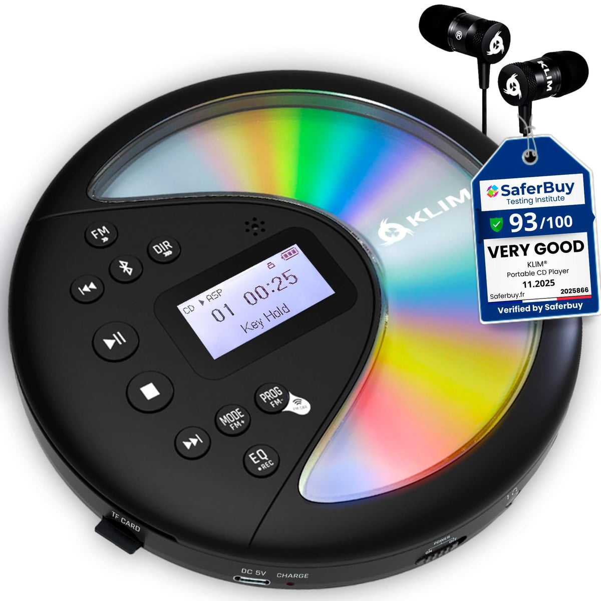 Portable CD Player with Bluetooth C215