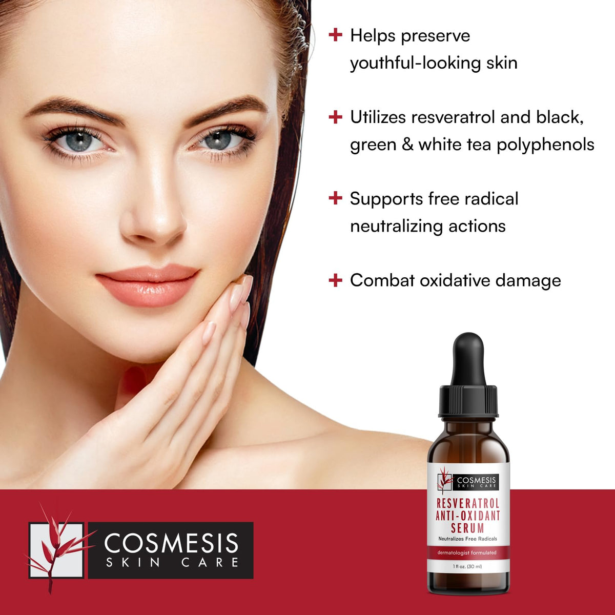 Resveratrol Antioxidant Serum with Tea Polyphenols, 1 fl oz C773