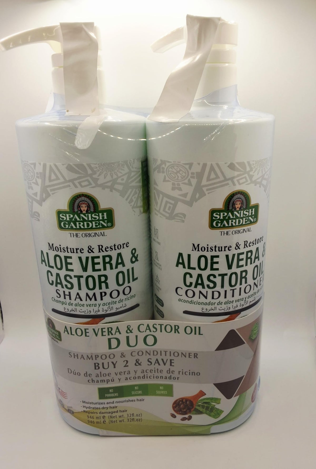 Aloe Vera & Castor Oil Shampoo and Conditioner Set F176