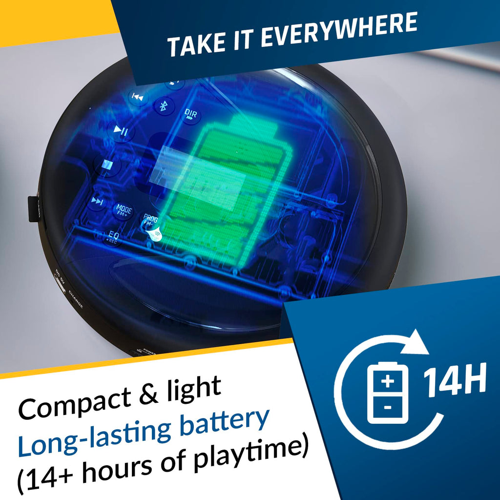 Portable CD Player with Bluetooth C215