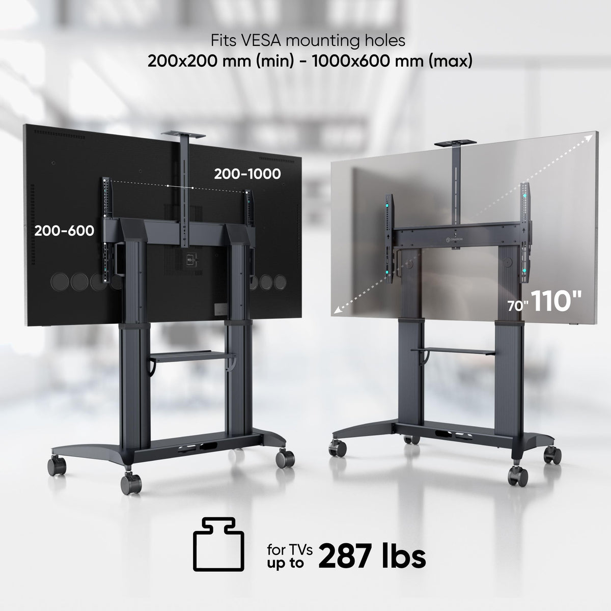 Mobile TV Stand 70-110 Inch Black L304237