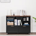 39.3" Lateral File Cabinet with Wheels, 2 Drawers K119