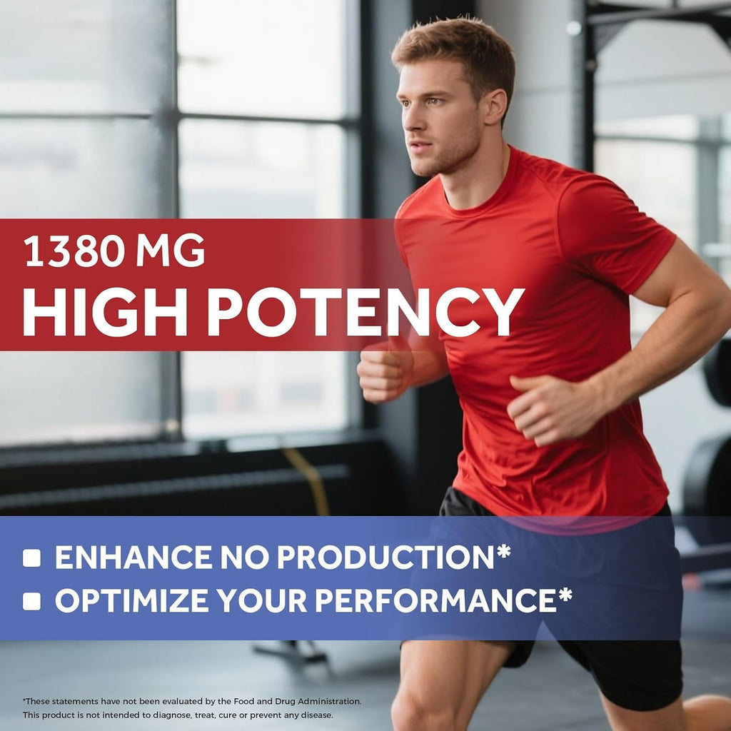 Nitric Oxide Booster 1380 mg 60 Vegan Caps E4992