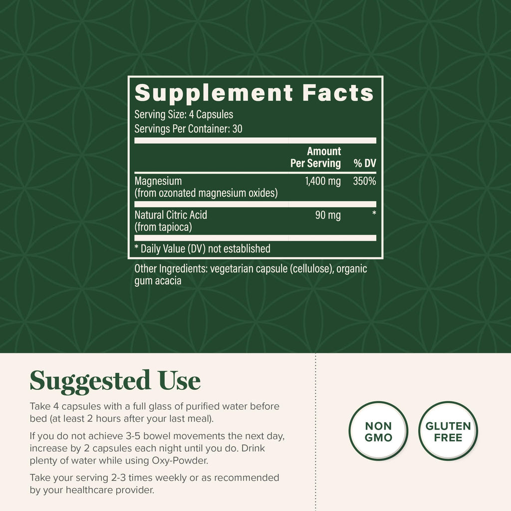 Magnesium Oxide 120 Capsules P84914