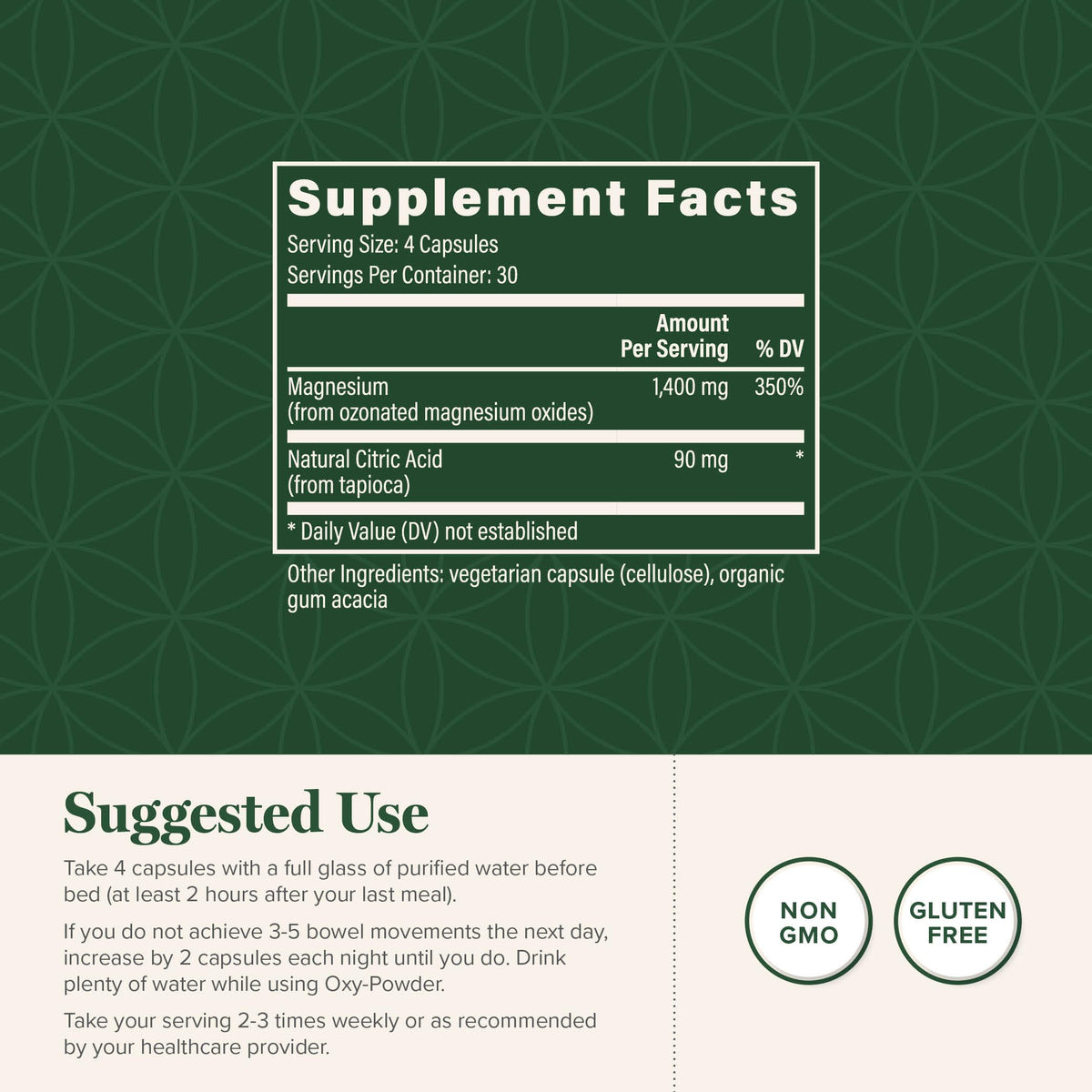Magnesium Oxide 120 Capsules P84914