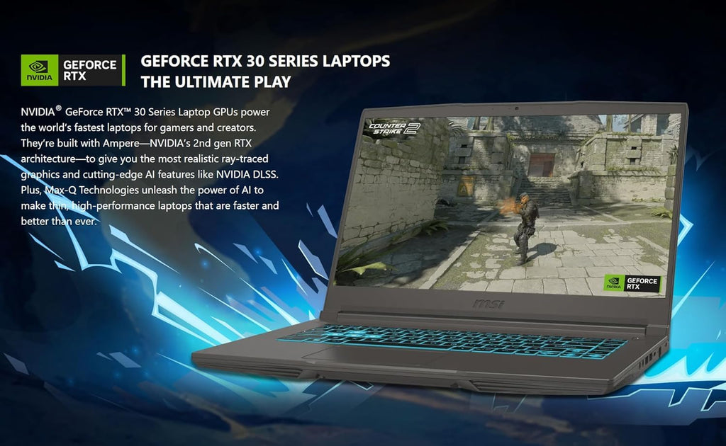 15.6" FHD Intel Core i5 Gaming Laptop RTX 3050 16GB RAM 1TB SSD Gray W2233