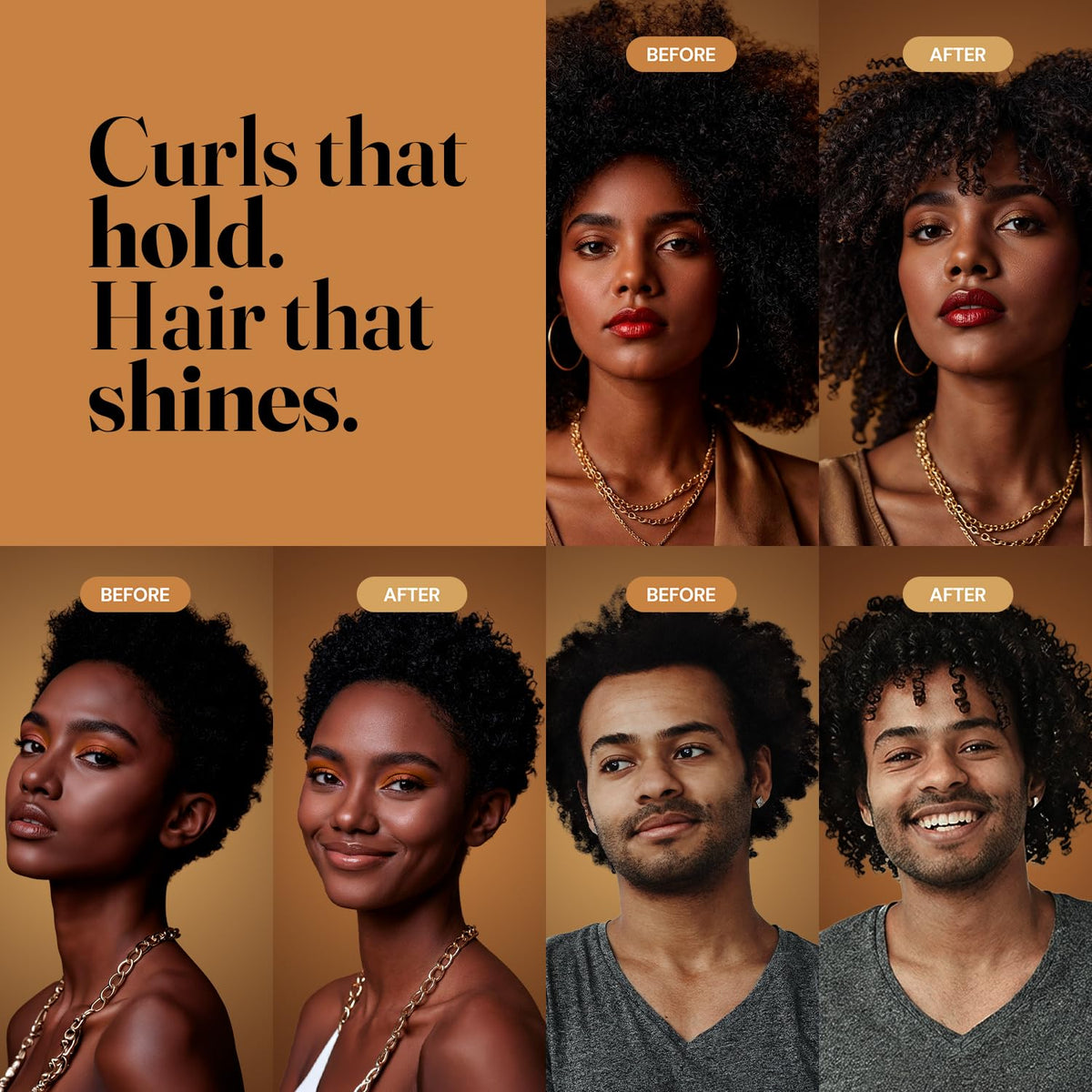 Curly Hair Kit, 4 Steps, 4x34.5oz Y850476